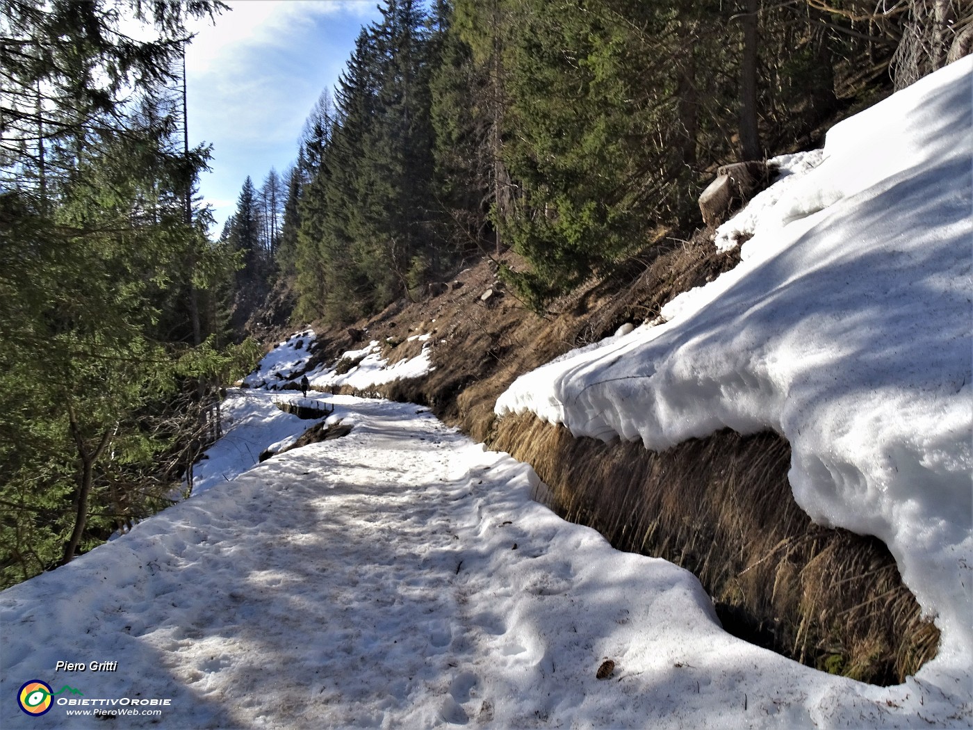 69 In comoda discesa su neve rammollita baciati dal sole.JPG